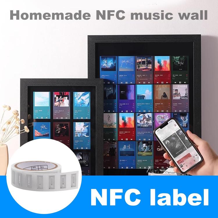 NFC Tags Sticker with Fudan F08 Chip HF RFID Labels Size: 30x15mm