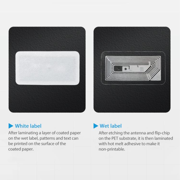 NFC Tags Sticker with NTAG213 Chip UHF RFID Labels Wet Inlay