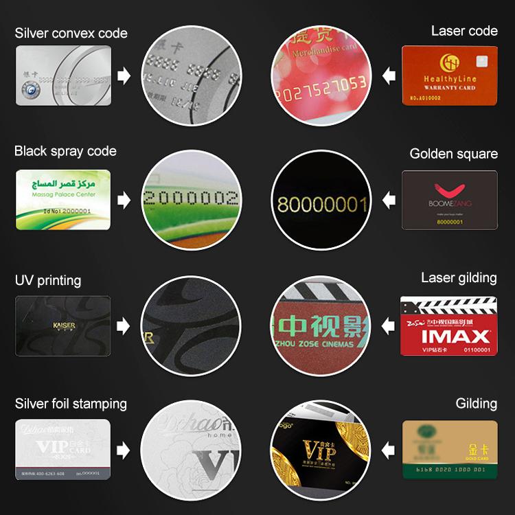 Amusement Park PVC Card Custom Barcode Magnetic Stripe RFID Chip Card