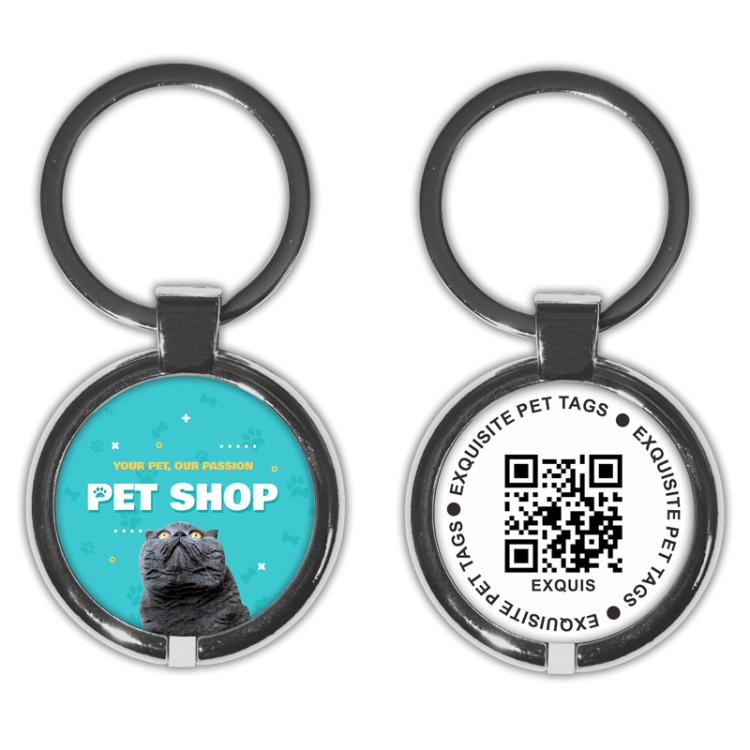 Domestic IC NFC RFID Pet Anti-lost Metal Tag, Size: 50x30mm
