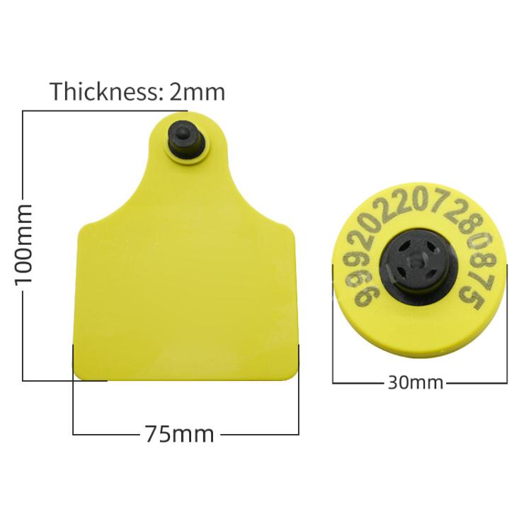 RFID Smart Chip UHF Animals Electronic Ear Labels for Pigs, Cattle, Sheep