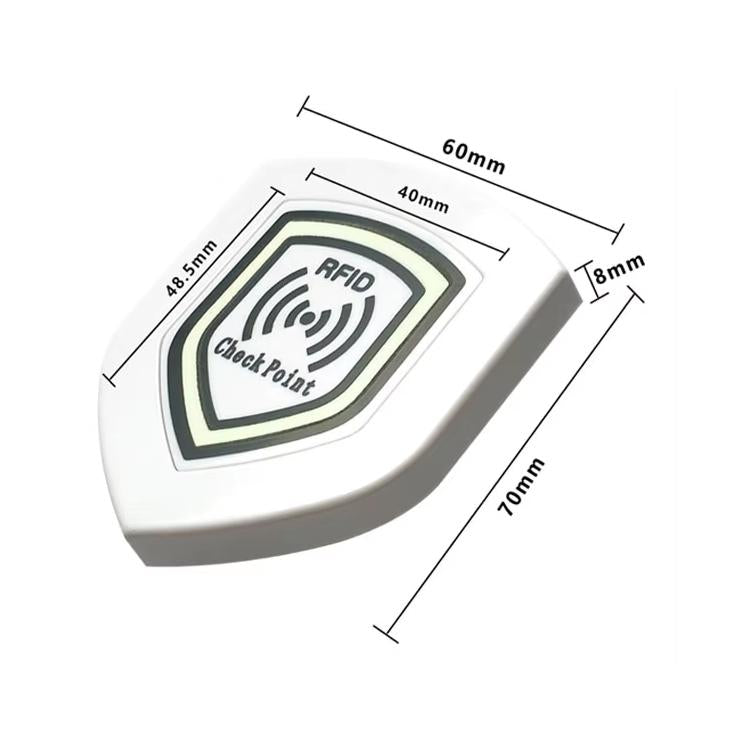 Reflective RFID Patrol Electronic NFC Tags, Size:  66x53x7.5mm