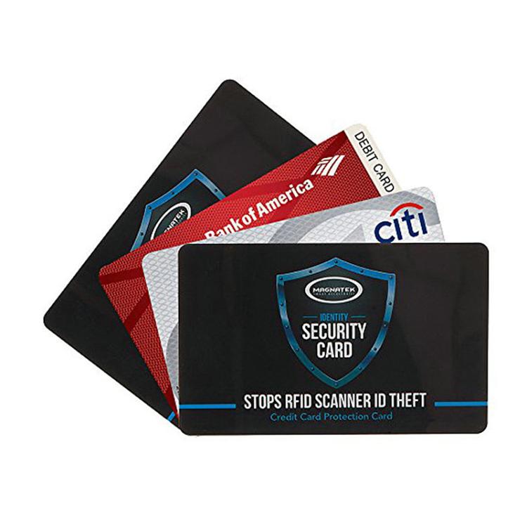 0.84mm RFID Blocking Card Credit Cards Identity Scanner Guard Support Customization