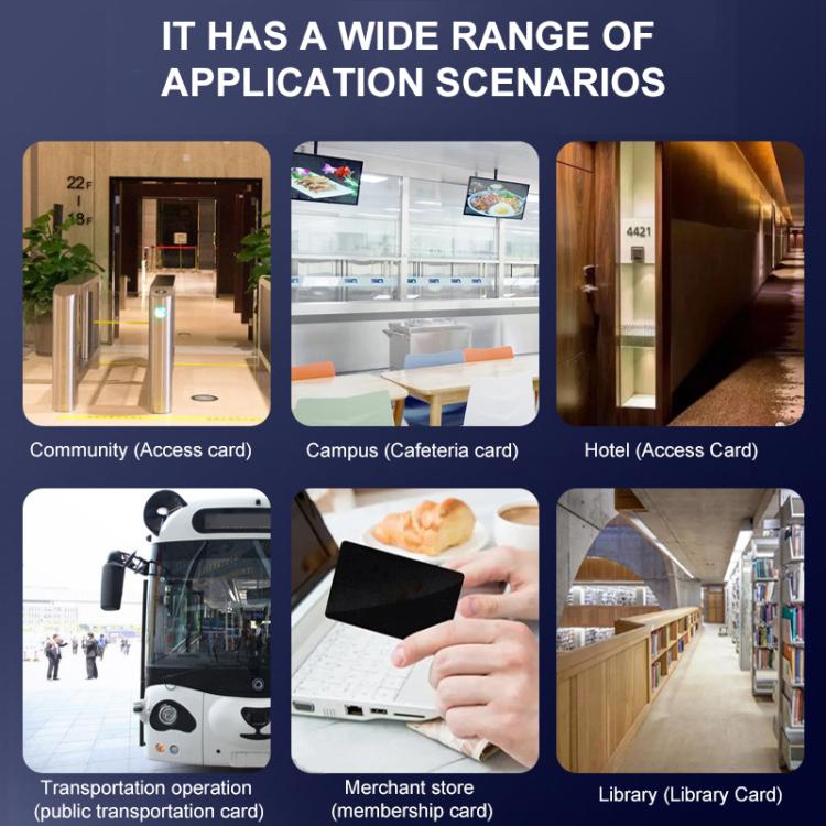 Smart Access Control Card Blank IC Card, Size: 85.5x54mm Support Customization