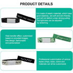 5200 Chip NFC Woven Label Elastic RFID Wristbands Support Customization