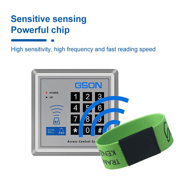 Ntag215 Chip NFC Woven Label Elastic RFID Wristbands Support Customization