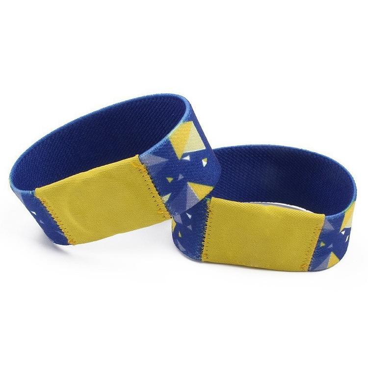 Fudan IC Chip NFC Woven Label Elastic RFID Wristbands Support Customization