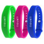CR002 IC Chip NFC Waterproof Silicone RFID Wristbands Support Customization