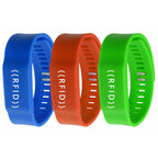 C15 IC Chip NFC Waterproof Silicone RFID Wristbands Support Customization