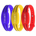 C16 IC Chip NFC Waterproof Silicone RFID Wristbands Support Customization