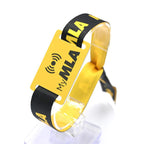 Disposable IC Card QR Code NFC Woven Single-sided Thermal Transfer RFID Wristband Support Customization