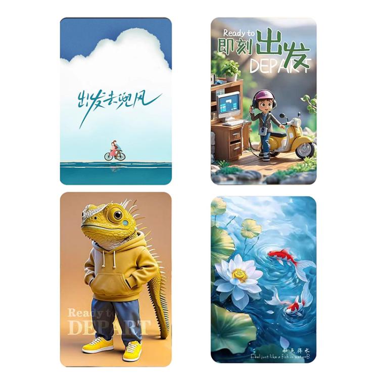 PVC RFID Dual-chip Hotel Power Access Key Card, Size: 85x55mm Support Customization