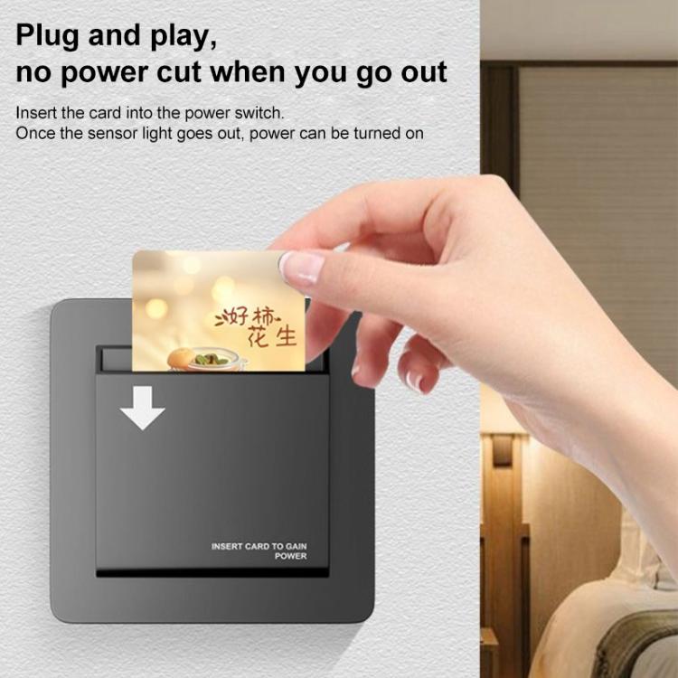 PVC RFID Dual-chip Hotel Power Access Key Card, Size: 85x55mm Support Customization