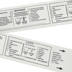 Luggage Label Strips with Monza R6-P Chip UHF RFID Labels Dry Inlay 50x500mm Support Customization